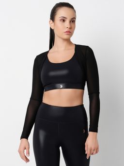 BODD ACTIVE - Sheer Impact Black Mesh Bolero