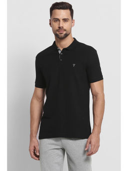 Van Heusen Innerwear - Men Athleisure Colour Fresh & Quick Dry Polo T-Shirt - Black