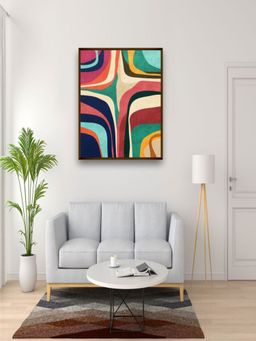 The Art House - Abstract Painting Multicolor (40X30 Inches)