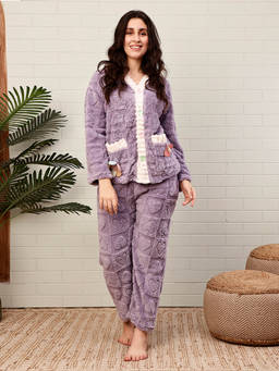 TAG 7 - Lavender Full Sleeves Nightsuit