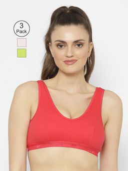 Floret - Wirefree Non-padded Sporty Bra - Multi-Color