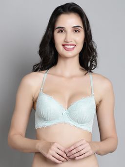 Makclan - Elevate your Glamour Lace Brassiere Green