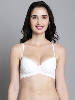 Makclan - Elevate your Glamour Lace Brassiere White
