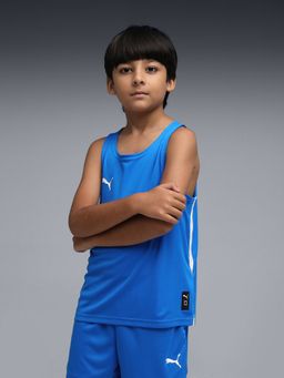 Puma - Boys Blue Solid Tank Top
