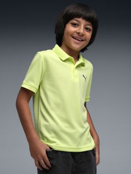 Puma - Boys Yellow Sprint Sweat-Wicking Polo T-Shirt