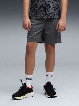 Puma - Sprint Boys' Sweat-Wicking Knit Shorts - Grey