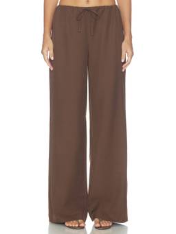 ALL THE WAYS - Louisa Women's Drawstring Elastic Waist Pajama Pant Brown