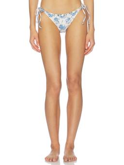 Agua Bendita - Side Tie Women's Rosette Detail Bikini Bottom White