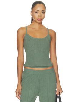 eberjey - Pointelle Women's Lightweight Scoop Neck Cami Top Green