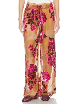 Free People - Intimately Speak Now Women's Sheer Floral Lounge Pant Multi-Color