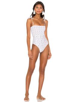LPA - Saylor Women's High Cut String Bikini Bottom Navy Blue