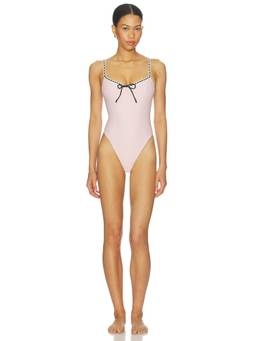 LPA - Camelia Women's Unpadded Adjustable Strap One-Piece Swimsuit Pink