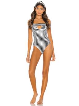 LPA - Cosima Women's Underwire Lace Trim One-Piece Swimsuit White