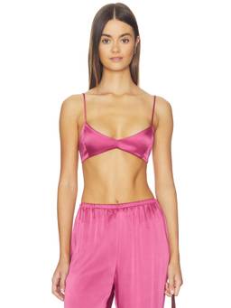 SER.O.YA - Lillian Courtney Women's Satin Non-Padded Bralette Pink