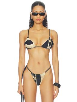 SIR. - Sona String Women's Unpadded Triangle Bikini Top Multi-Color