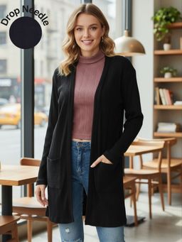 Oh Rare - Black Longline Shrug