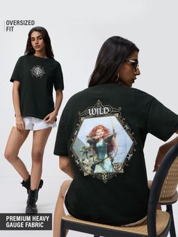 The Souled Store - Official Disney: Wild Princess Oversized T-Shirt