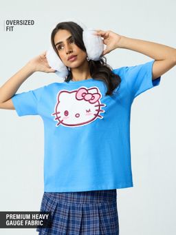 The Souled Store - Official Hello Kitty: Kawaii Cat Oversized T-Shirt