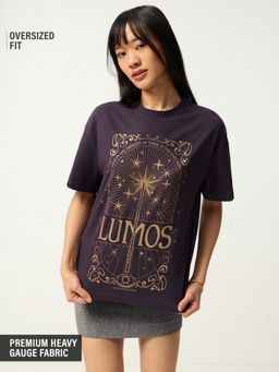 The Souled Store - Official Harry Potter: Lumos Oversized T-Shirt