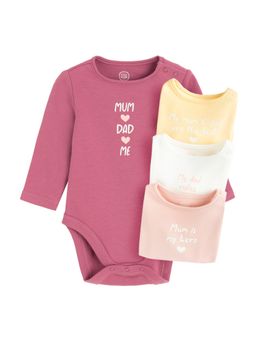 COOL CLUB - Printed 4 Romper - Multi-Color (Pack of 4)