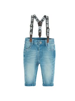 COOL CLUB - Solid Jeans and Suspenders - Blue (Set of 2)