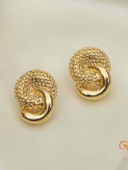 Viari Accessories - Lolo Stud Earrings - Gold