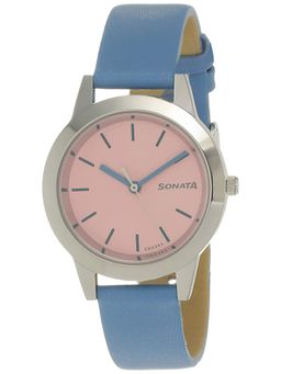Sonata - Round Dial Analog Watch for Women_NP87019SL16