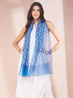 Fabindia - Indigo Cotton Silk Stole