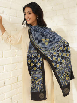 Fabindia - Indigo Modal Ajrakh Printed Stole