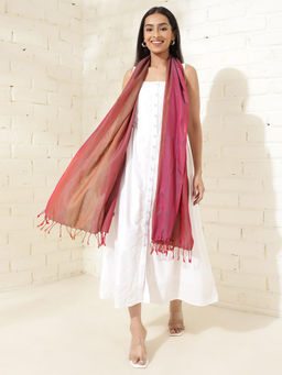 Fabindia - Multi Cotton Silk Woven Stole