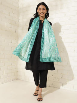 Fabindia - Green Modal Printed Stole