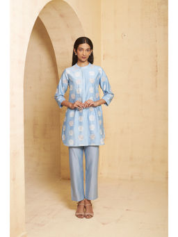 THETAA - Women's Blue Embellished Co-Ord Set