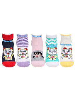 Bonjour - Doraemon Kids Ankle Socks (Pack of 5)