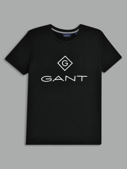 GANT - Kids Boys Black Graphic T-shirt