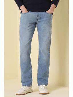 Allen Solly - Men Light Blue Light Wash Regular Fit Jeans