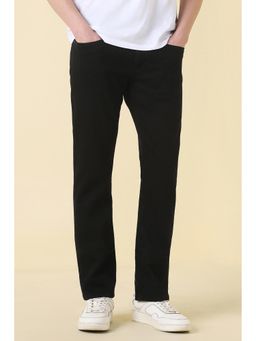 Allen Solly - Men Black Dark Wash Regular Fit Jeans