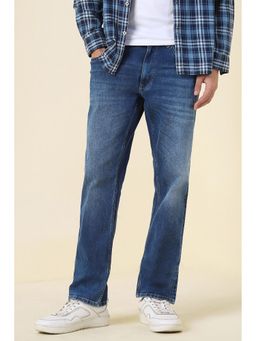 Allen Solly - Men Blue Mid Wash Regular Fit Jeans
