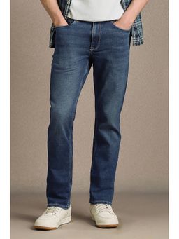 Louis Philippe - Men Blue Mid Slim Fit Jeans