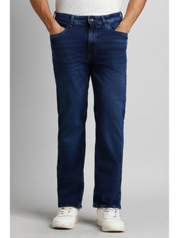 Simon Carter - Men Simon Carter Navy Blue Regular Fit Jeans