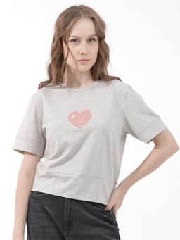 RAREISM - Runo Melange Grey T-Shirt