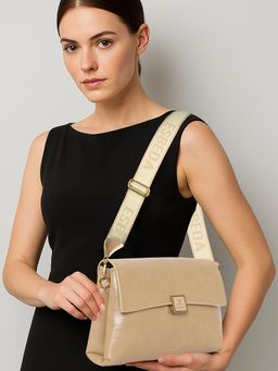 ESBEDA - Beige Serein Classy Sling Bag With Detachable Strap