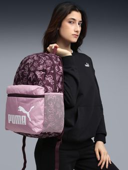 Puma - Pink Printed Phase All-Over Print Backpack
