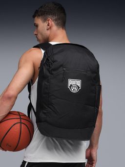 Puma - Black Solid Basketball Pro Expandable Storage Backpack
