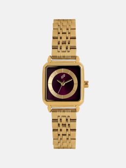 Haute Sauce - The Ruby Square Watch - Maroon (SS26_HSWC7012) (M)