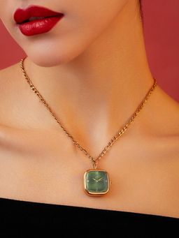Haute Sauce - The Ruby Pendant Necklace Watch - Green (SS26_HSWC7016) (M)