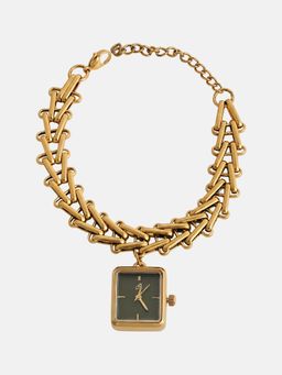 Haute Sauce - The Noir Charm Chain Watch - Olive (SS26_HSWC7017) (M)