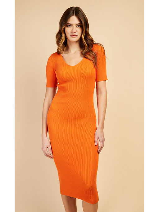 apricot ribbed dress Women'S Ribbed Maxi Dress Knit Flare Sleeve Bodycon Dress Loose Casual Long Dresses Apricot Color M