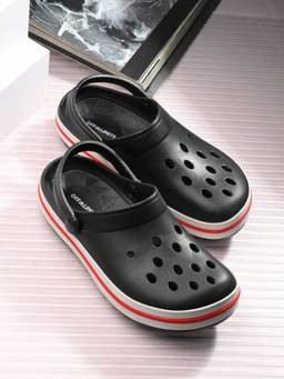 Off Limits - Roman Black Clogs