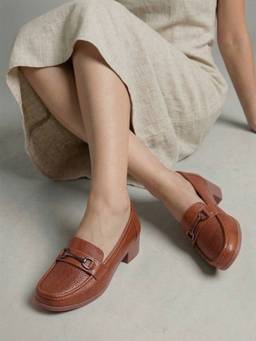 VYSTIQ - Women Comfortable and Soft Insole Formal Loafers - Tan