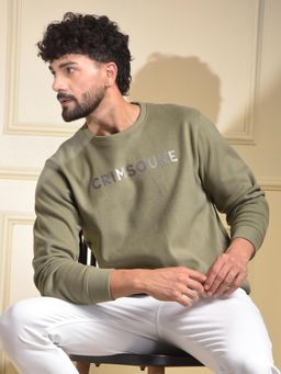 CRIMSOUNE CLUB - Green Solid Sweatshirt